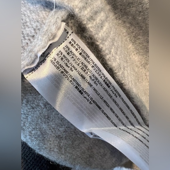 B12.03 MNG Soft Wool Cropped Sweater Gray  XL - Picture 4 of 5